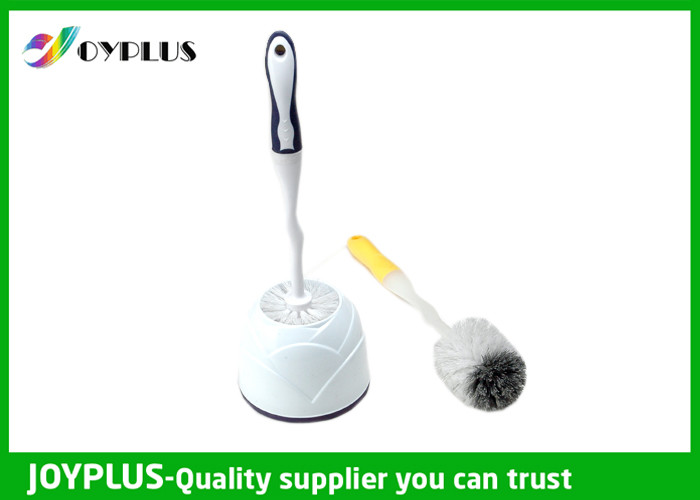 China Simply Design White Plastic Toilet Brush And Holder Multi Purpose HT1020 wholesale