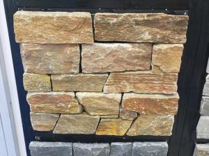 China Rustic Quartzite Stone Veneer with Steel Wire Back,Quartzite Wall Cladding wholesale