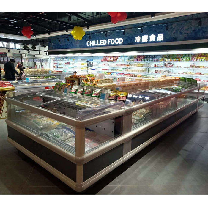 China R404A Supermarket Island Freezer wholesale