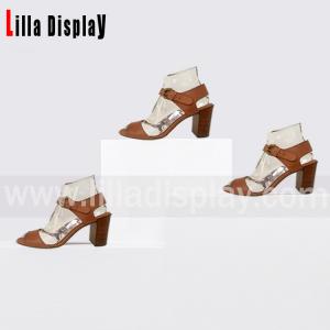 China crystal transparrent acrylic display foot from stand for medium heeled shoes 5-7cm AF-4 wholesale