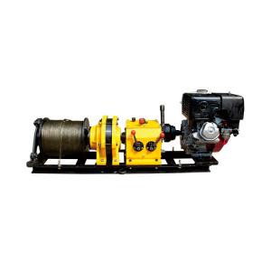 China 5 Tons Gasoline Engine Powered Winch With Drum And Rope 15mm 50m wholesale