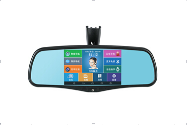 China car rear view mirror+Radar detector+gps+speed recorder+backup camera+FCC,CE,ROHS wholesale
