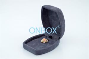 China Fashion Personalized Luxury Packaging Boxes /  Suede Jewelry Box wholesale