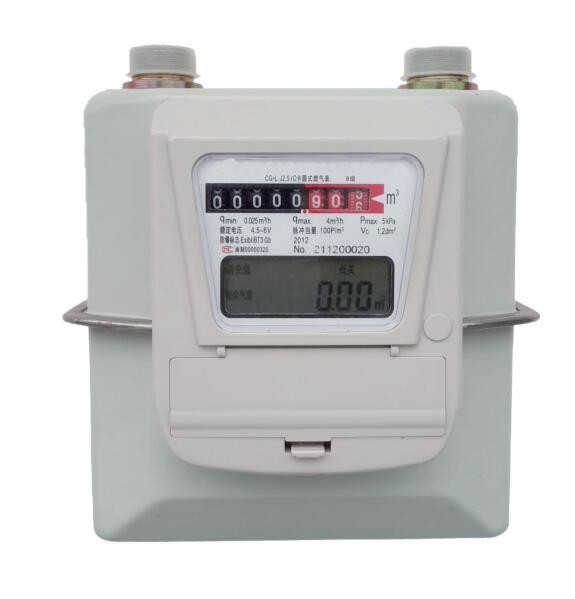 China Diaphragm Domestic Gas Meters G2.5 G4  High Safety ISO9001 certificate wholesale