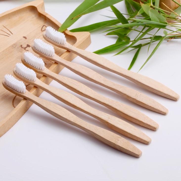 China Bamboo Toothbrush Biodegradable Bristles Plain Reusable Children Use wholesale