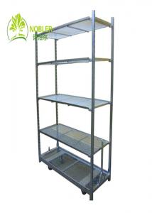 China Garden Flower Cart Galvanized CC Flower And Plant Trolleys PP / PA Wheel wholesale