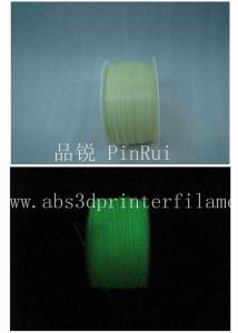 China 1.75mm / 3.0mm PLA Filament Glow in Dark Green for 3D Printer wholesale