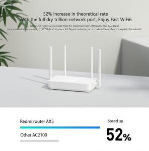 China Cxfhgy2021 New Router AX5 WiFi 6 2.4G /5G dual Frequency Mesh network Wifi Repeater 4 High Gain Antennas signal extender wholesale