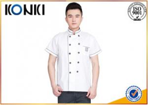 China Custom Cotton Chef Cook Uniforms With Embroidery Logo Restaurant Uniforms Shirts wholesale