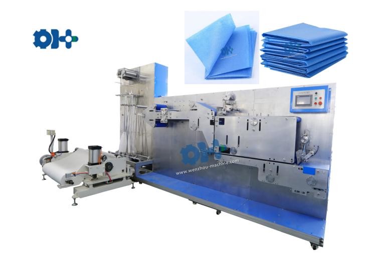 China Disposable Bed Sheet Machine Medical Bedsheet Covers Nonwoven Bed Sheet Folding Machine wholesale
