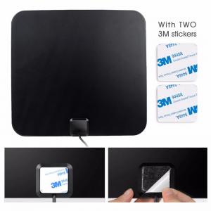China ABS 50 Mile Range Amplified Indoor HDTV Antenna with Detachable Amplifier Signal Booster wholesale