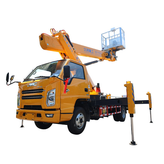 China 27m Hydraulic Truck Mounted Aerial Telescopic Access Ladders Bucket Truck Boom Lift Aerial Manlift Work Platform Truck A wholesale