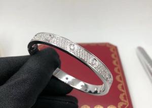 China Beautiful Minimalist 18K Gold Diamond Bracelet For Girlfriend wholesale
