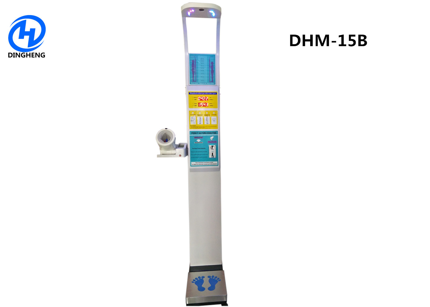 China DHM-15B Coin operated height weight scale with blood pressure and BMI calculate wholesale