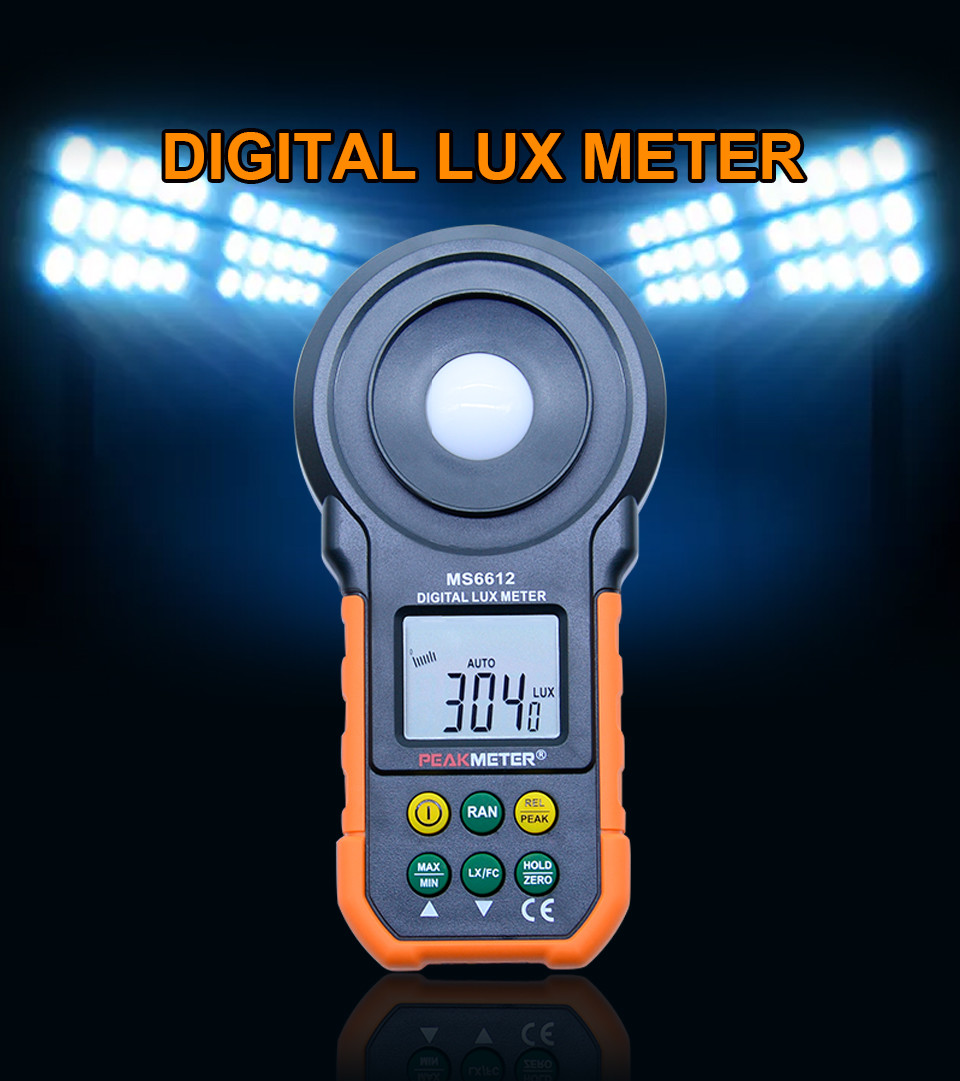 China Electronic LCD Visible brightness Digital Luxmeter For Factory wholesale