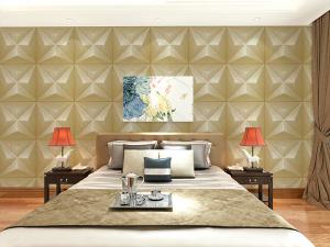 China Embossed Wall Surface 3D Textured Wall Panels Removable Wall Sticker for Living Room wholesale