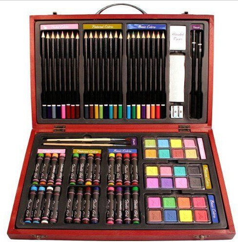 China Beven 79 Piece Studio Art & Craft Supplies Drawing and Painting Set in Wood Box wholesale