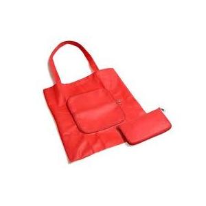 red foldable shopping bags, promotion recycled bag with