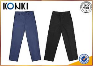 China Anti - Wrinkle Custom Pants , Black Boys School Uniform Pants wholesale