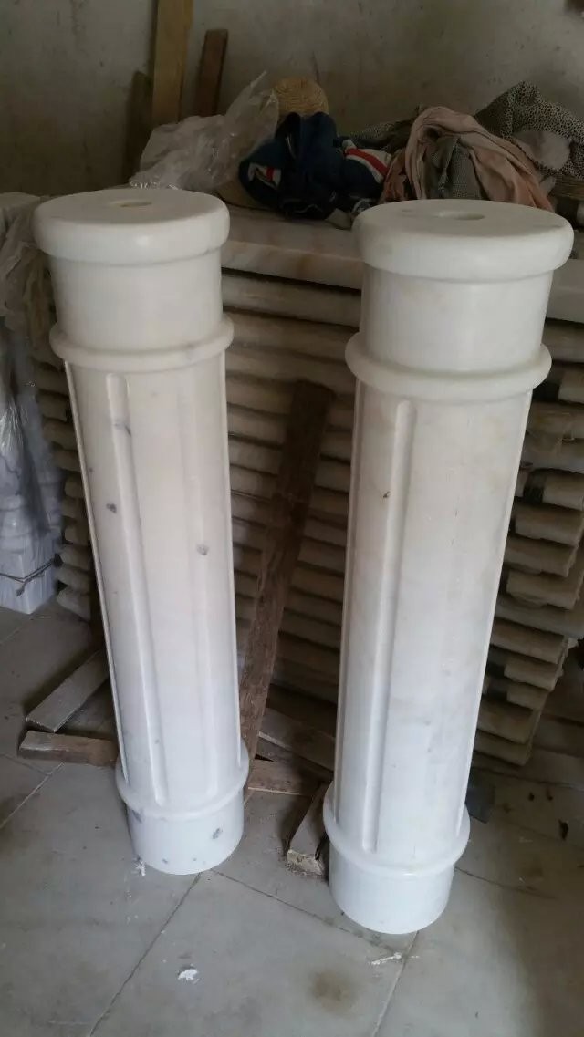 China Marble Ionic Column Guangxi White Marble Roman Column China Carrara Marble Doric Column wholesale