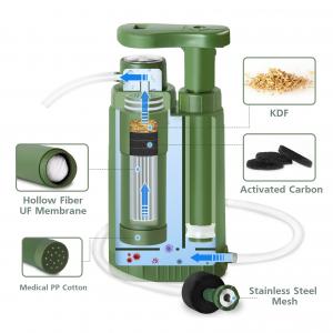 China Aluminium PCTG Silica Gel Camping Water Filter Pump 3000L 600 Ml/Min wholesale