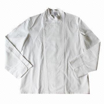 Cooking Jacket with Stand-up Collar and Two R