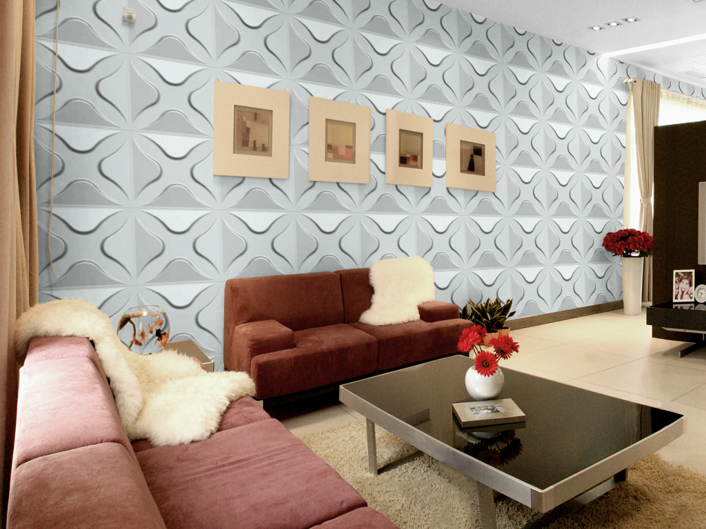 China Plant Fiber Eco Friendly Wallpaper Home Decorating Wallpaper for TV / Sofa / LOGO Background Wall wholesale