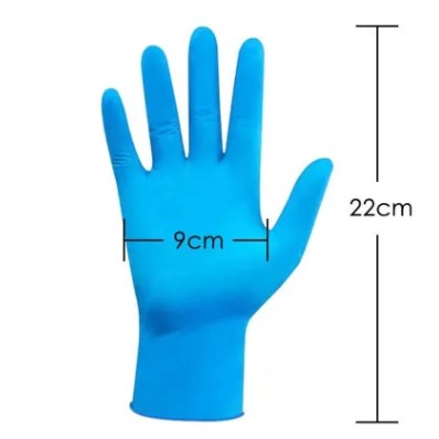 China Sterile Blue Nitrile Disposable Gloves wholesale