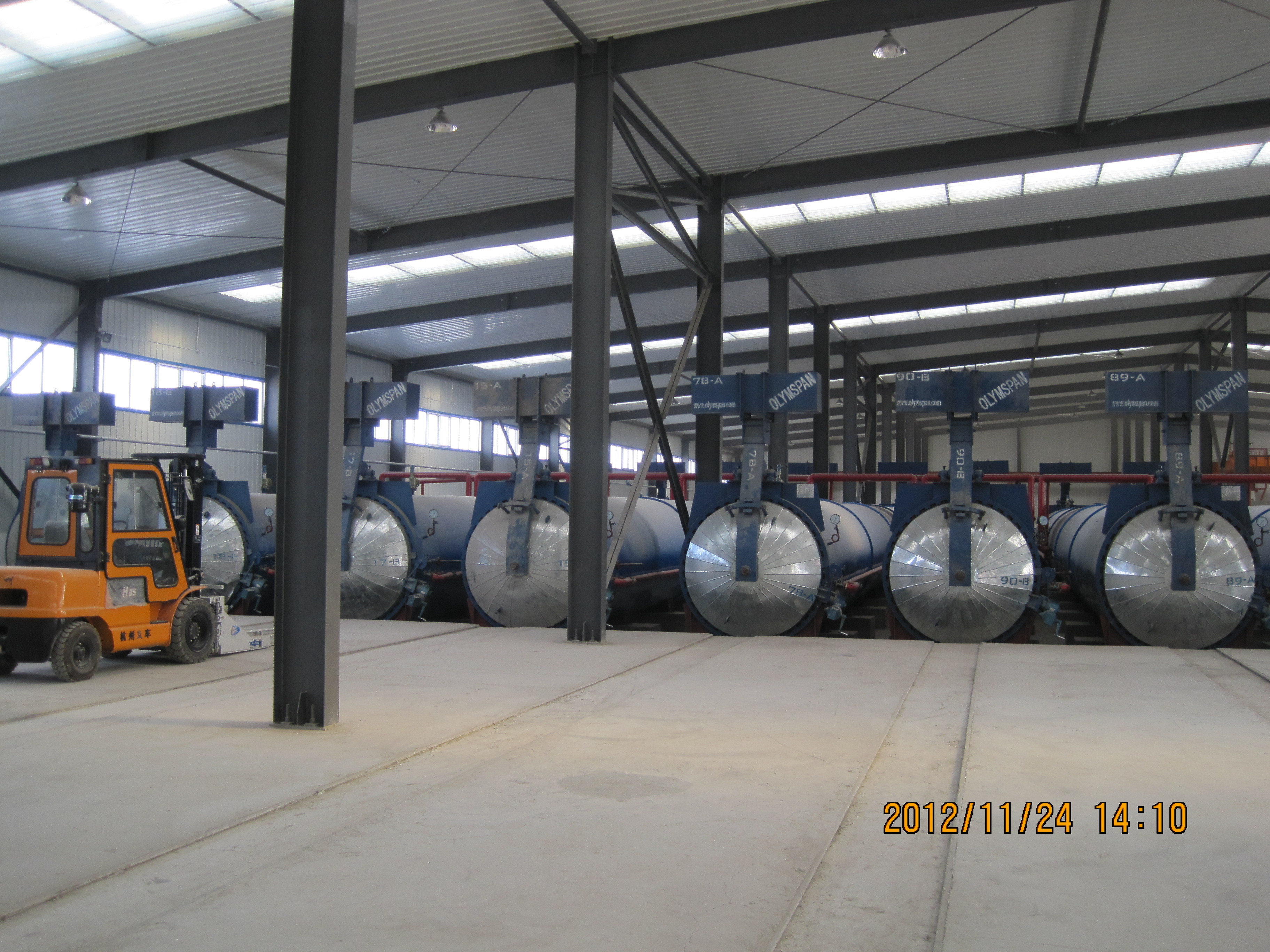China Automatic Concrete Autoclave / AAC Block Plant For Wood Industrial , Φ2.5 × 31m wholesale