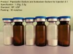 China 1.25g 2.5g Dry Powder Piperacillin Sodium / Sulbactam Sodium Injection wholesale