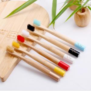 China Vegan Eco Bamboo Toothbrush Nylon Free Compostable 1010 Soft Bristles wholesale