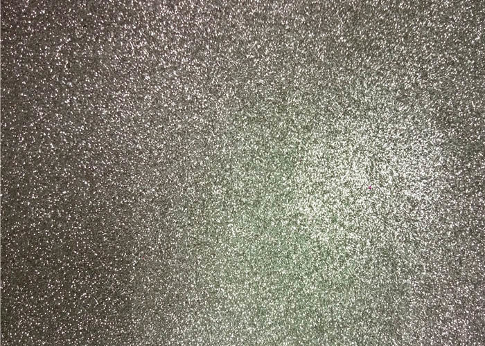 China Bedroom Wallpaper PU Material Silver Glitter Fabric For Living Room Home Decor wholesale