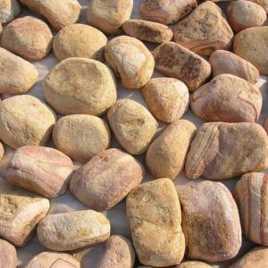 China Yellow Sandstone Pebble Wall Stones,Landscaping Pebbles,Pebble L Corner Stone,Pebble Wall Cladding,Pebble Stones wholesale