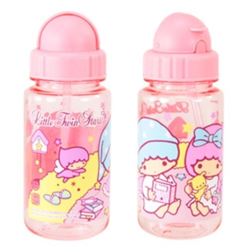 China 14oz Authentic Sanrio Little Twin Stars Tritan BPA FREE Kids Water Bottle+Straw wholesale