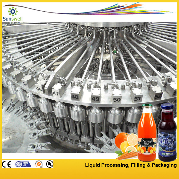 China PET / Plastic Bottle Juice Filling Machine , Automatic Rotary Juice Filling Equipment wholesale