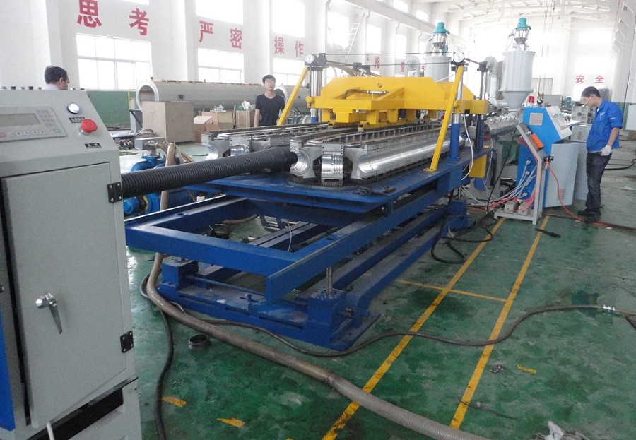 China SBG300 Double Wall Corrugated Pipe Extrusion Line , Corrugated Pipe Making Machine wholesale