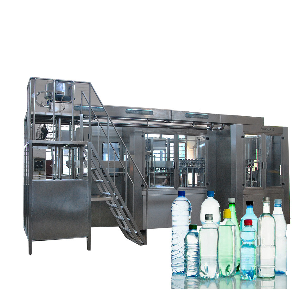 China Complete Automatic Water Bottle Filling Machine With Washing Screwing 3 In 1 Monoblock wholesale