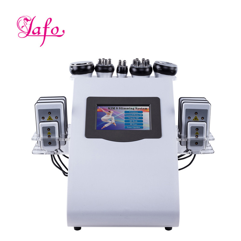 China HOT lipolaser 6 in 1 vacuum lipolaser rf cavitation slimming Weight Loss Machine with CE LF-322 wholesale