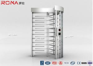 China High Security Full Height Turnstile Access Control 30 Persons / Minute Transit Speed wholesale