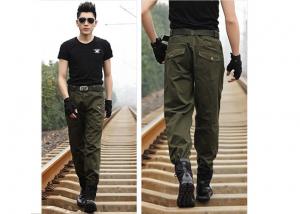China Comfortable Long Style Military Army Green Skinny Cargo Pants For Man wholesale
