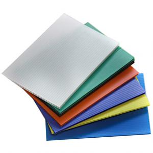 China Blue Dirt - proof Polypropylene Hollow Sheet Durable PP Corrugated Plastic Boards wholesale