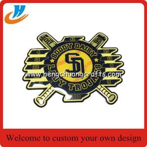 China Offset process baseball badges,fast production baseball metal lapel pin wholesale