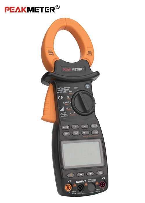China High Accuracy Digital Power Clamp Meter With 0.1 - 1000A Current Measurement Range wholesale
