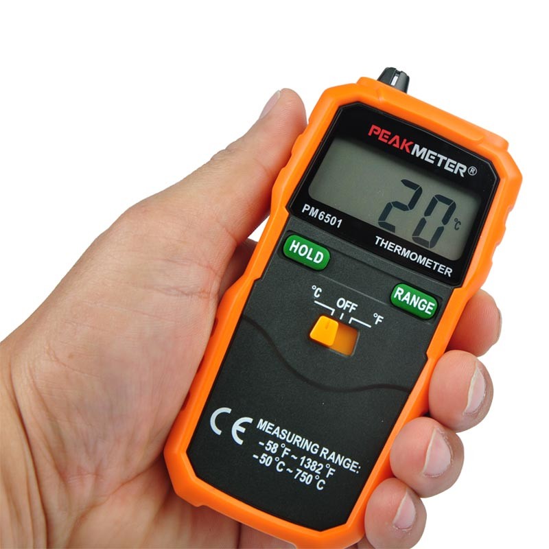 China Industrial K - Type Digital Thermometer Humidity Meter Mini Probe And Data Hold wholesale
