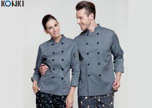 China Personalized Chef Cook Uniform Clothes , Slim Fit Double Breasted Suit wholesale