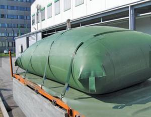 China Vehicle Collapsible Water Container ,Dark Green Color 3500 Liter Water Bladder Tank wholesale