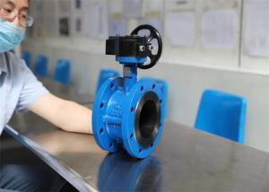 China 1.0mpa Butterfly Flange Valve Cast Iron Material Dn200 Nbr Seat wholesale