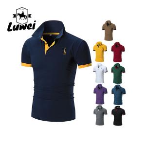 China Slim Fit 100 Cotton Polo Shirts Quick Drying Outdoor Short Sleeve wholesale