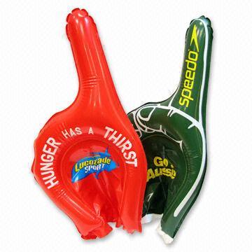 China Inflatable Cheering Stick in Hand Shape, with Gloves Function  wholesale