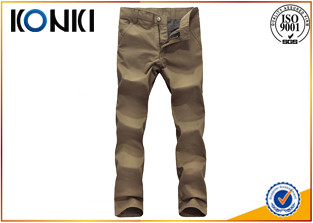 China Comfortable Mens Custom Pants Anti - Wrinkle With Polyester / Cotton Material wholesale